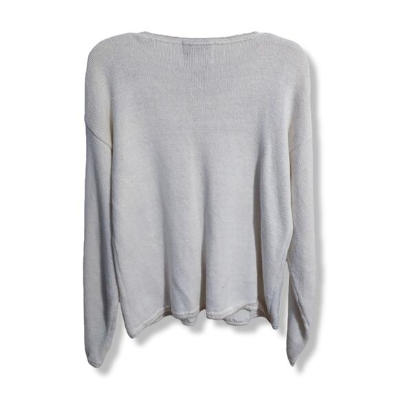 Vintage Heirloom Collectibles 90s Embroidered Cardigan in Ivory White Size M - Picture 2 of 6